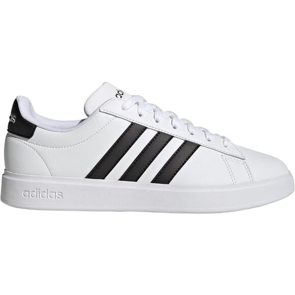 NWT adidas Men's Grand Court 2.0 Tennis Shoe, white/black-Size 11 - Picture 2 of 5